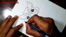 Owl Tattoo Design Drawing _ cara menggambar tattoo owl(360P)