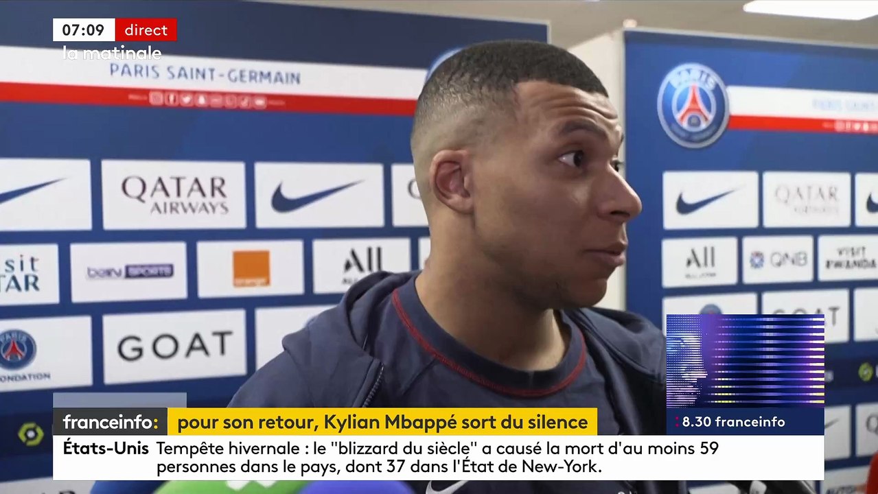 Coupe du monde: Le footballeur Kylian Mbappé estime qu'il ne va "jamais digérer" l'échec de l'équipe de France au Mondial - Regardez