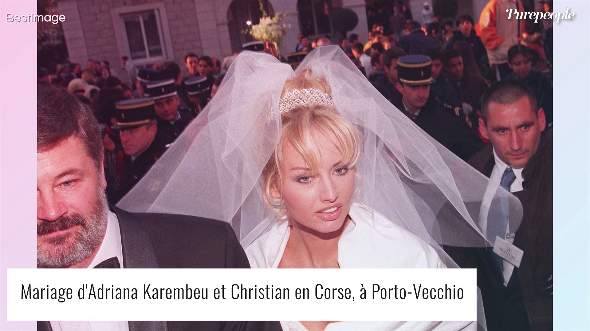 Adriana Karembeu et Christian : robe aux épaules dénudées, lieu magnifique,  leur mariage de rêve en Corse - Vidéo Dailymotion
