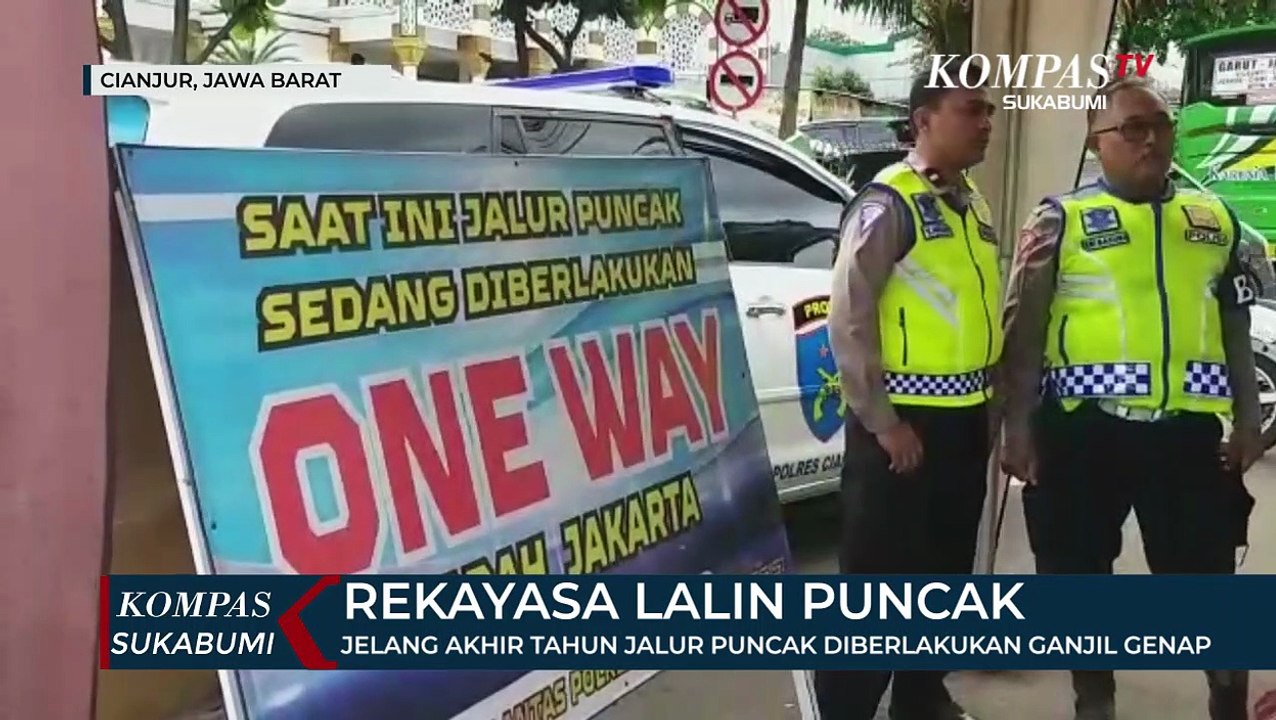 Jelang Akhir Tahun Jalur Puncak Diberlakukan Ganjil Genap