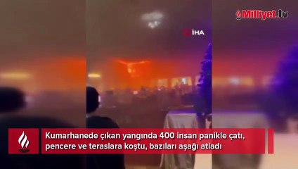 Ölümden kaçış! Kumarhanede şok anlar