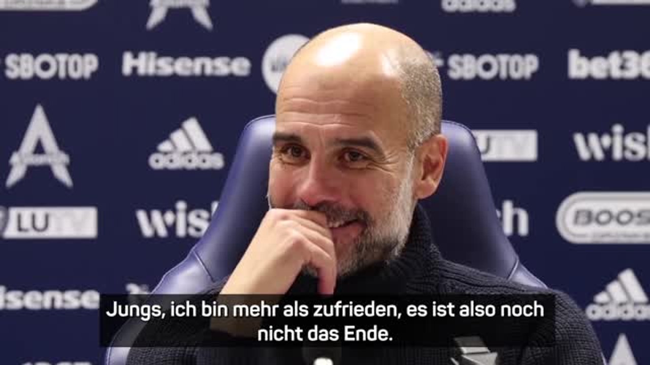 Guardiola lobt haaland: "bin mehr als zufrieden"