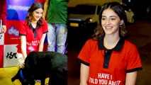 Ananya Panday ने जानवरों के लिए छेड़ा यह मुहिम, फूड डोनेशन अभियान में लिया हिस्सा