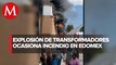 Reportan incendio en el municipio de Tultitlán, Edomex