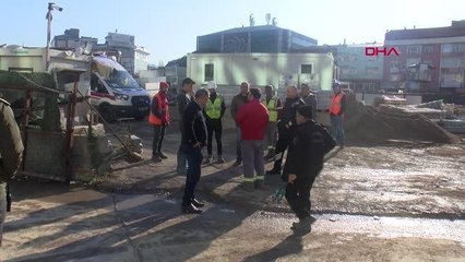 İSTANBUL-ATAŞEHİR'DE METRO ŞANTİYESİNDE 3 METRE YÜKSEKTEN DÜŞEN İŞÇİ YARALANDI
