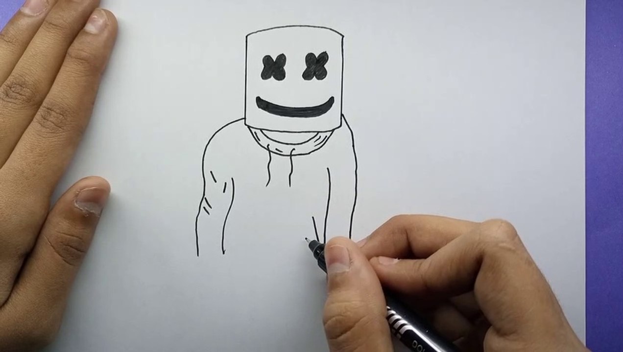 How To Draw Marshmallo || How To Draw Marshmallo Man
