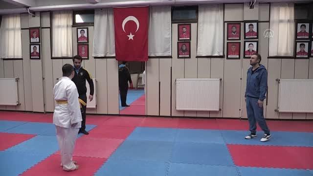 Engelleri karateyle aşan down sendromlu sporcu milli takımı hedefliyor