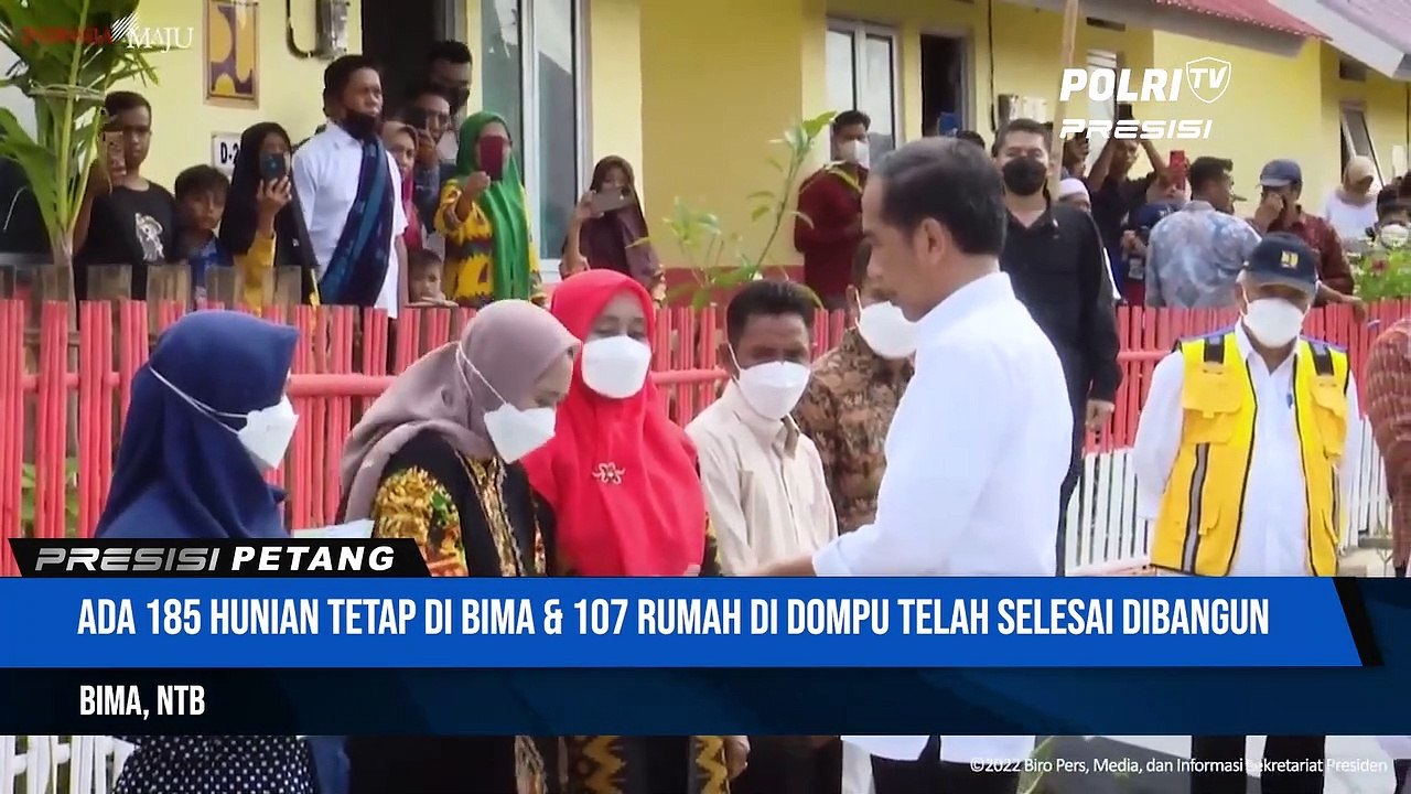 Jokowi Resmikan Hunian Tetap Pascabencana Badai Seroja Di NTB