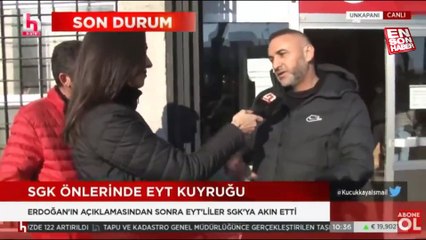 Halk TV muhabiri EYT'li vatandaştan istediği yanıtı alamadı