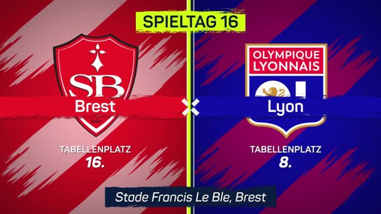 Highlights: Lyon schlägt Brest bei Torfestival