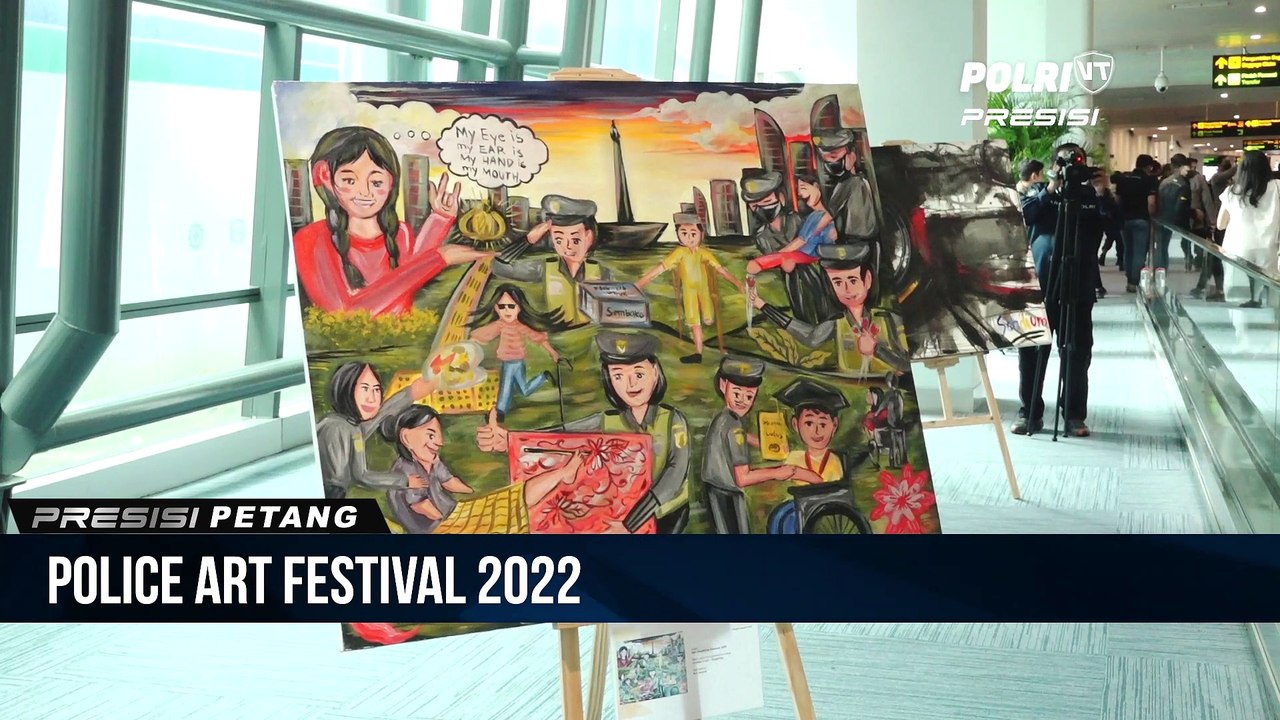Hasil Karya Police Art Festival 2022 Dipajang Di Ruang Publik