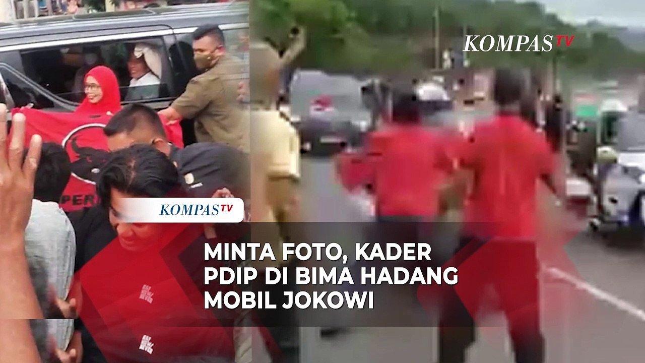 Kronologi Warga Hadang Iring-iringan Mobil Jokowi di Bima, Ternyata Kader PDIP Hendak Minta Foto