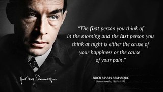Erich Maria Remarque's Quotes which are better known in youth to not to Regret in Old Age | Quote Studio