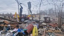 Kiev'e düzenlenen hava saldırılarında yerleşim yerleri hasar gördü (2)
