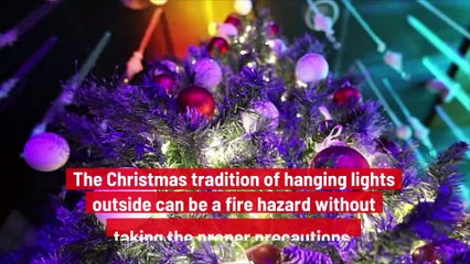 Hanging Christmas Lights the Safe Way