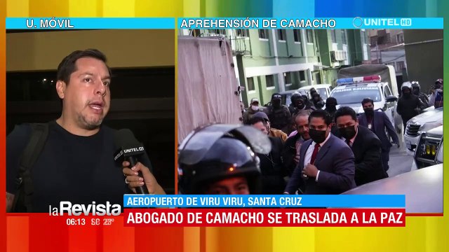 Defensa de Camacho remarca que no hay riesgos procesales para que Camacho sea enviado a la cárcel