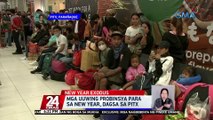 Mga uuwing probinsya para sa new year, dagsa sa PITX | 24 Oras