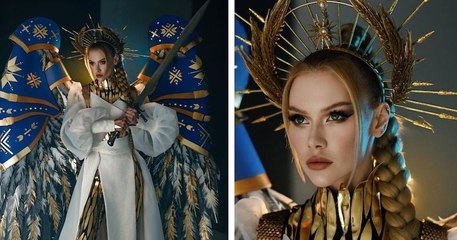 Miss Ukraine dévoile une sublime tenue de « guerrière de lumière » pour Miss Univers