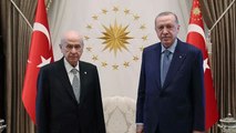 Cumhurbaşkanı Erdoğan, Bahçeli ile bir araya geldi