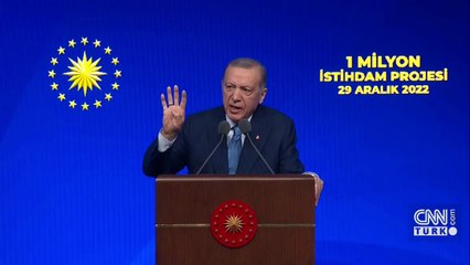 SON DAKİKA: “1 Milyon İstihdam Projesi”... Erdoğan 7 müjde birden açıkladı