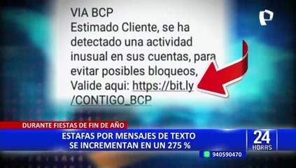 Estafas por mensajes de texto se incrementaron en un 275% durante fiestas de fin de año