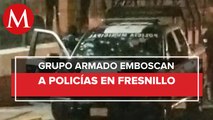Dos policías resultan heridos tras emboscada en Fresnillo, Zacatecas