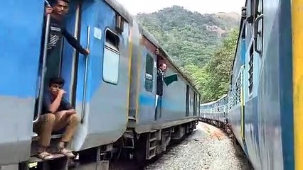 In Ghat section Train || #indianrailways #train #viral #videos