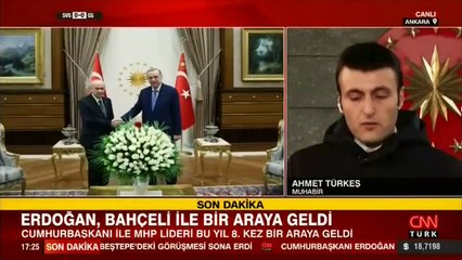 Son dakika... Cumhurbaşkanı Erdoğan, MHP lideri Bahçeli ile görüştü
