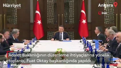 Adalet Bakanlığının düzenleme ihtiyaçlarına yönelik toplantı, Fuat Oktay başkanlığında yapıldı