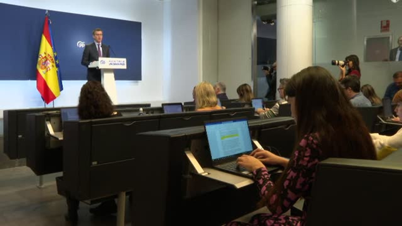 Feijoo hace su primer balance del año como presidente del PP
