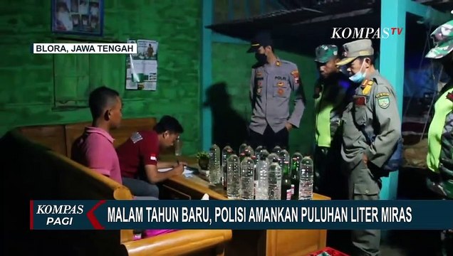 Malam Tahun Baru, Polisi Amankan Puluhan Liter Miras di Blora