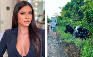 VÍDEO: Ex-bbb sofre grave acidente de carro na Bahia