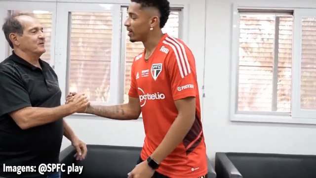 Muricy Ramalho recebe Marcos Paulo no São Paulo