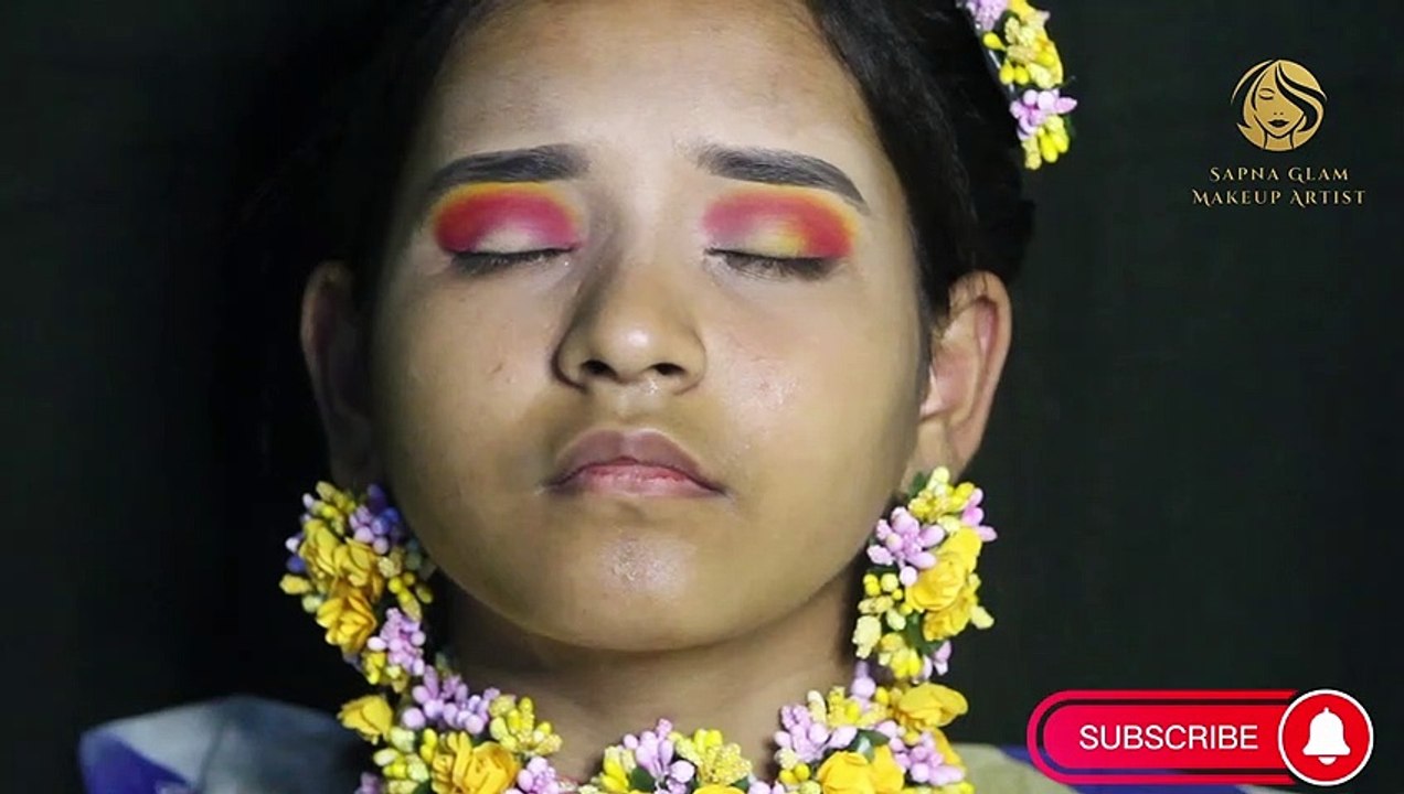 Haldi makeup hindi video| हल्दी मेकअप ट्रेंडिंग हिंदी वीडियो