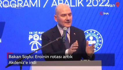 Bakan Soylu: Eroinin rotası artık Akdeniz'e indi