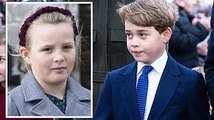 Mia Tindall essaie effrontément de distraire le prince George lors de la visite de Sandringham de Fi