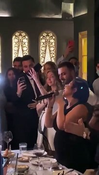 شيرين عبد الوهاب برفقة حسام حبيب في ملهى ليلي في لبنان