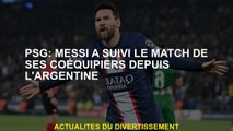 PSG: Messi a suivi le match de ses coéquipiers d'Argentine