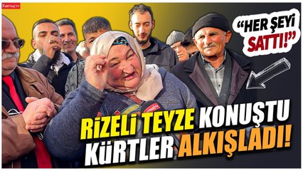 Rizeli teyze konuştu HDP'liler coşkuyla alkışladı! "Her şeyi sattı!" Efsane sokak röportajı!