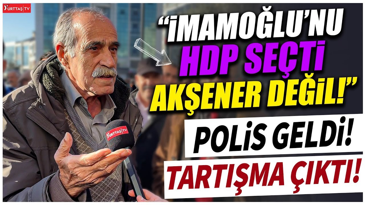 HDP'liler konuşurken polis geldi tartışma çıktı! "HDP olmadan 6'lı masa kazanamaz!"