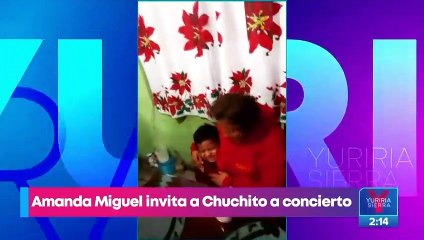 Amanda Miguel invita a Chuchito a concierto en el Auditorio Nacional