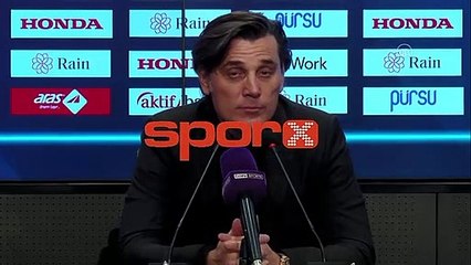 Montella: "Beşiktaş mağlubiyeti üzdü"