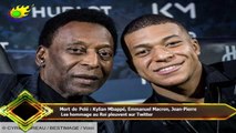 Mort de Pelé : Kylian Mbappé, Emmanuel Macron, Jean-Pierre  Les hommage au Roi pleuvent sur Twitter