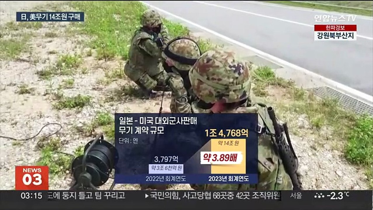 일본, 내년 美 정부로부터 14조원 무기 구매…올해의 4배