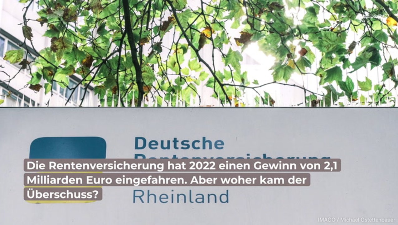 Rentenversicherung macht 2022 Milliarden Überschuss