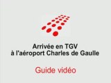 Arrivee TGV a l'aeroport Paris Roissy-Charles de Gaulle