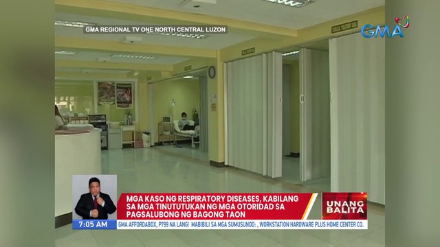 Mga kaso ng respiratory diseases, kabilang sa mga tinututukan ng mga otoridad sa pagsalubong ng Bagong Taon | UB