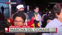 Conade se moviliza en La Paz para exigir la liberación del gobernador Luis Fernando Camacho 