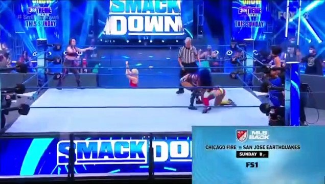 Bayley & Sasha Banks Vs Asuka and Nikki Cross 2⧸2 7-17-20