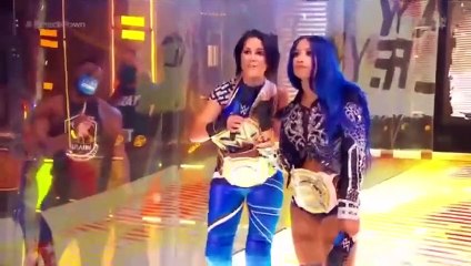 Bayley & Sasha Banks Interrupt A Moment Of Bliss 7-17-20